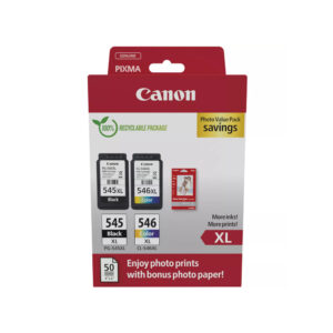 Pack Tinteiros Canon 545XL/546XL Preto/Cor 8286B011
