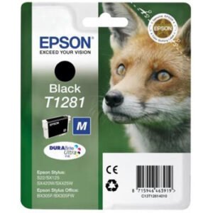 Tinteiro Epson T1281 Preto C13T12814011 5,9ml 170 Pág.