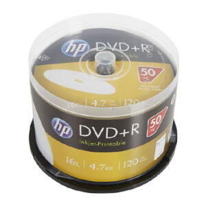 DVD+R Inkejet Printable 4.7GB 16x HP Spindle 50un