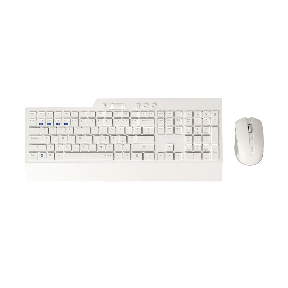 Teclado + Rato Wireless 8200T Branco