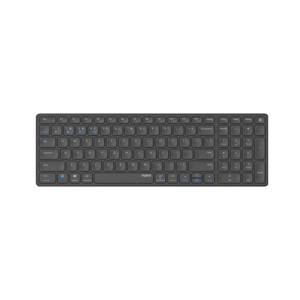 Teclado Wireless E9700M Ultra-Slim Preto