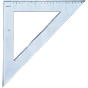 Esquadro Plástico Cristal 45G-27cm SmartD