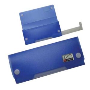 Estojo Plastico Smead c/compartimento inferior Azul