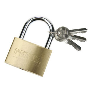 Cadeado 30mm Dourado com Chaves