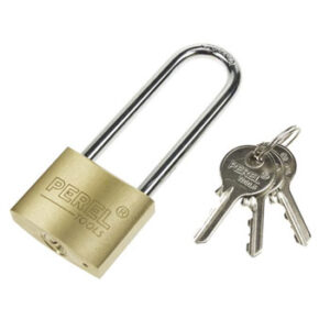 Cadeado 40mm Dourado Argola Extra Alta com Chaves