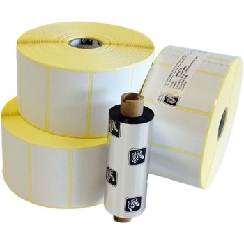 Etiquetas 102x32 D25mm 1000T Papel Mate ZEBRA 12 Rolos