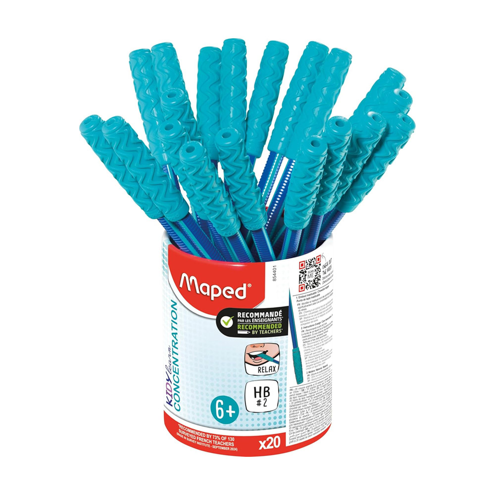 Lápis Grafite Nº2-HB Maped Kidy Learn Concentration Copo 20