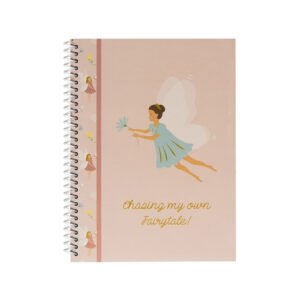 Caderno Espiral A4 Quadriculado FAIRIES Rose 80Fls 1un