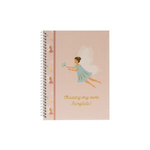 Caderno Espiral A5 Pautado FAIRIES Rose 80Fls 1un