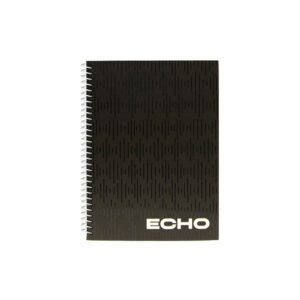 Caderno Espiral A5 Pautado ECHO Preto 80Fls 1un