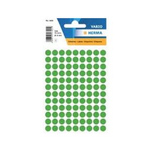 Etiquetas Redondas 08mm Verde Escuro Herma1835 540un