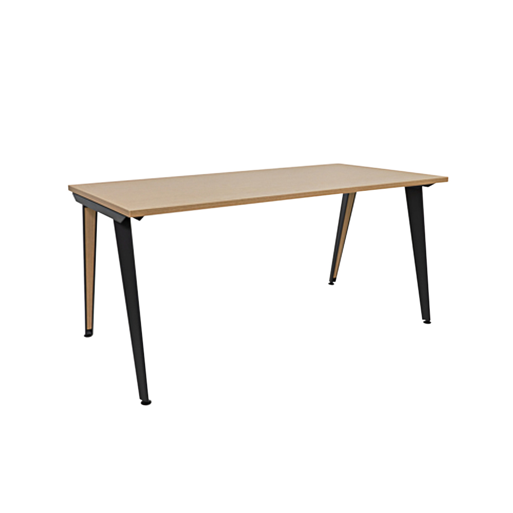 Secretaria LinhaART 1200x800x740 Estrutura Preto/Tampo Faia