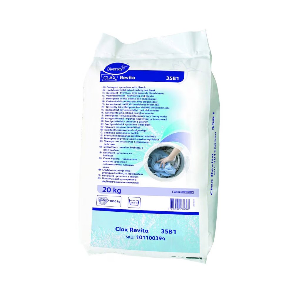 Detergente Pó Máquina Roupa Clax Revita 20Kg