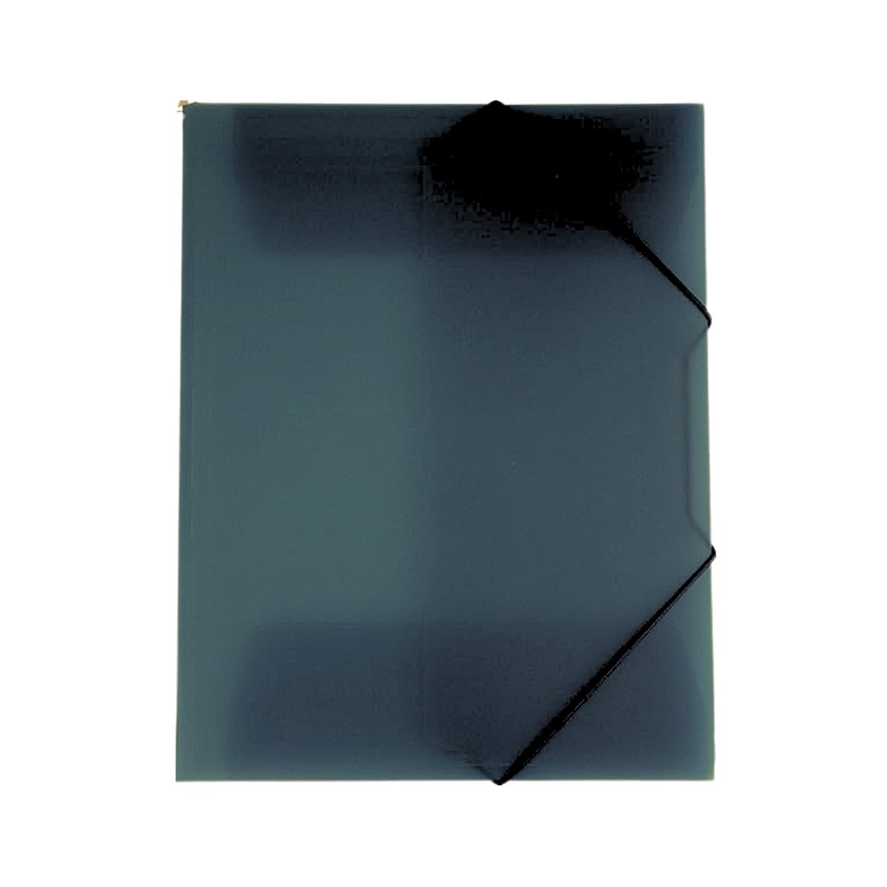 Pasta Plástico c/Elásticos A3 3 Abas Preto