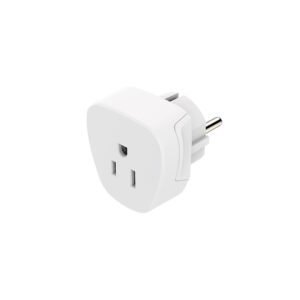 Adaptador Corrente Viagem US/EURO Type E+ F Branco