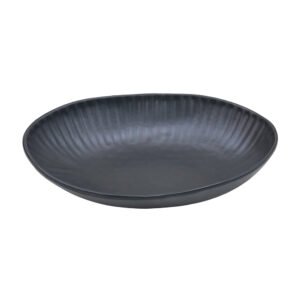 Saladeira 26.5x19.6x5cm Melamina Oval AQUA BLACK 1un