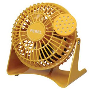 Ventoinha de Mesa 10cm Amarelo