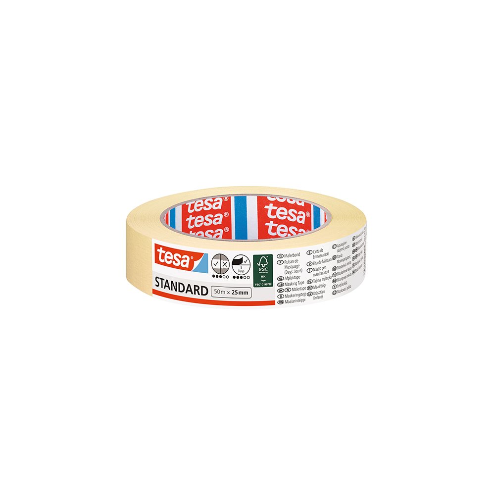 Fita Adesiva Crepe 25mmx50m Tesa Stantard 5086