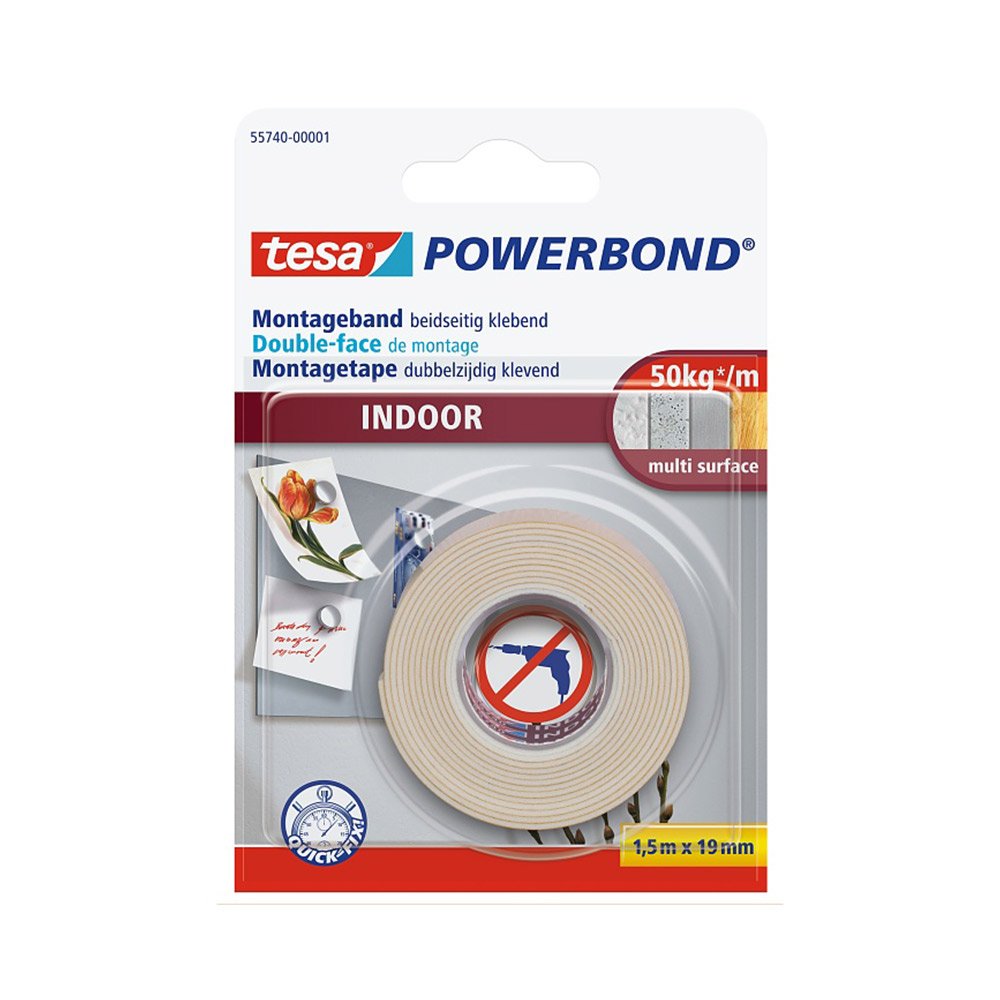 Fita Adesiva Dupla Face 19mmx1,5m Powerbond Interior Tesa