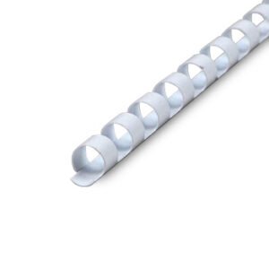 Argolas PVC Encadernar 06mm Branco 20 Folhas 100un