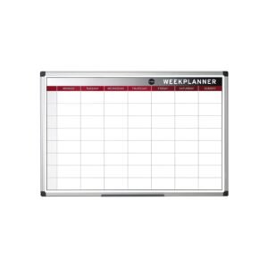 Quadro Branco 90x60cm Magnético Plano Semanal GA0333170