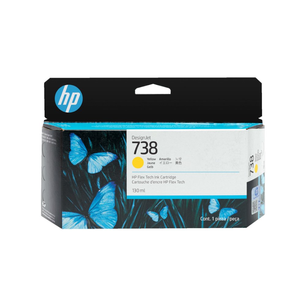 Tinteiro HP 738 Amarelo 498N7A 130ml