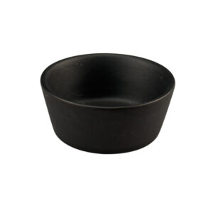 Ramequim 07cm 80ml Porcelana LUUMIL Preto 1un