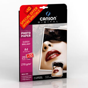 Papel A4 270g Fotográfico Pack Promo Ultimate Gloss 20+10