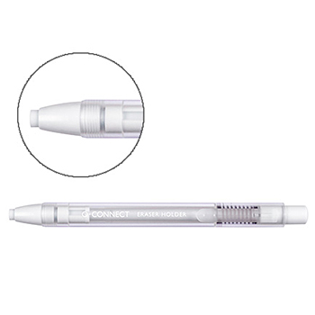 Borracha Tipo Caneta c/Suporte e Clip Connect Branco-1un