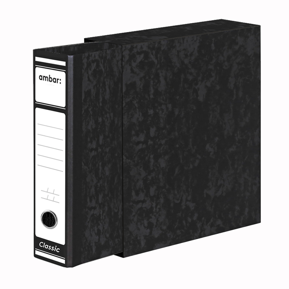 Pasta Arquivo+Cx Fixa L80 310x285 Ambar Marmor Preto 1un