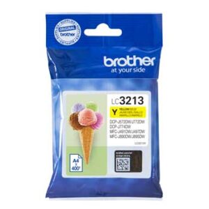 Tinteiro Brother LC3213Y Amarelo 400 Pág.