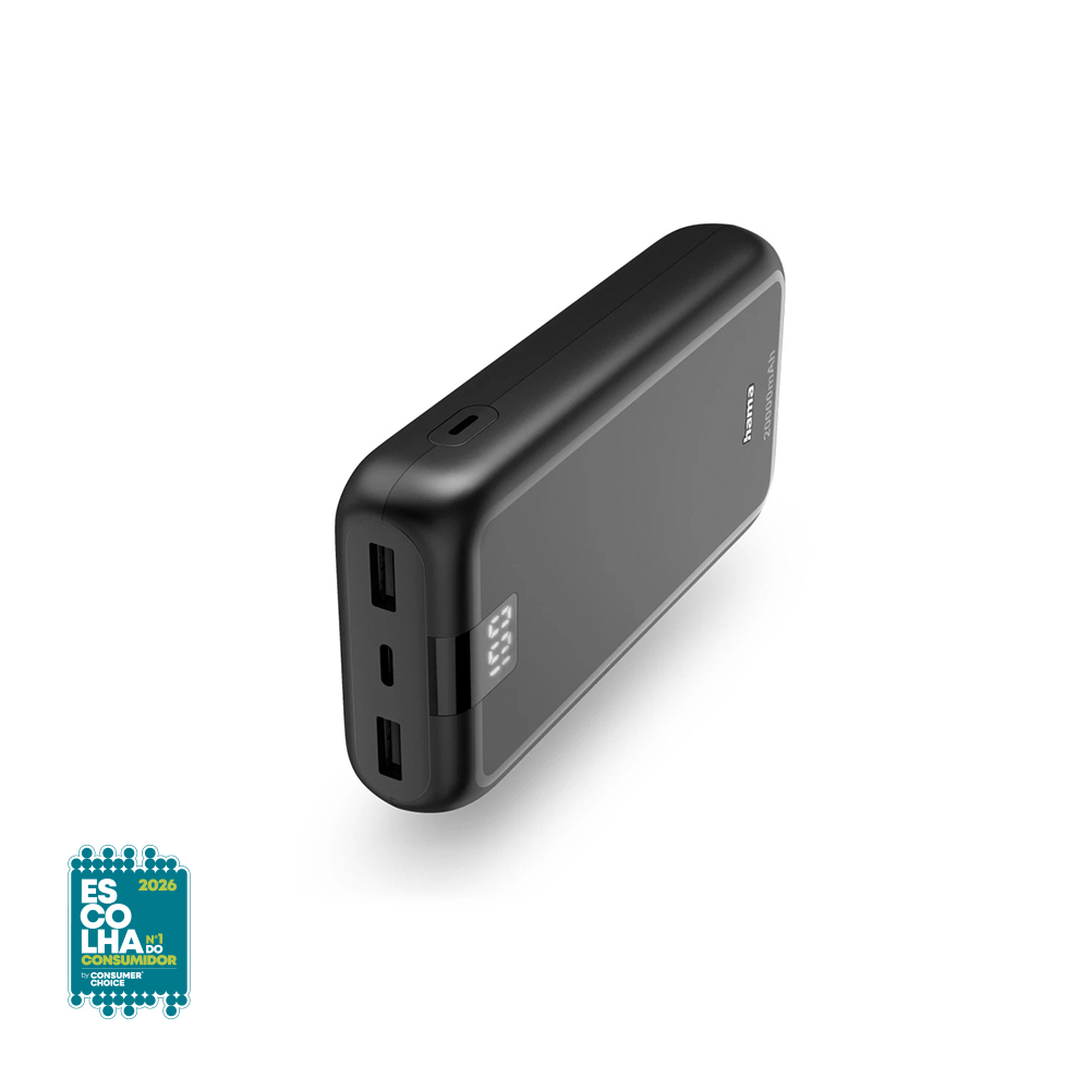 Powerbank 20000mAh PowerPack Performance 20 Cinza