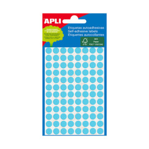 Etiquetas Redondas 08mm Azul Apli 2045 288un