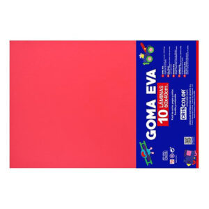 Placa de Goma EVA Vermelho 40x60cm 1un
