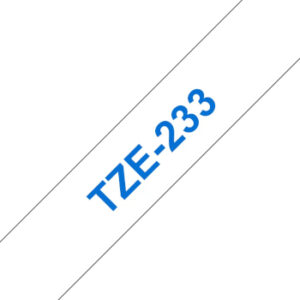 Fita Laminada 12mmx8mts Branco/Azul